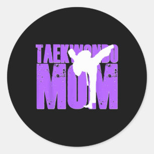 Sticker Rond Taekwondo Maman Chemise Tae Kwon Do Martial Arts M
