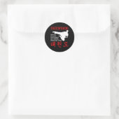 Sticker Rond Taekwondo Tenets Martial Arts (Sac)