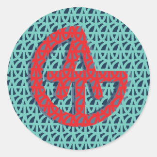 Sticker Rond tag_logo_motif_9 - Customisé