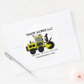 Sticker Rond Tahoe Workz Llc - Services d'enlèvement de neige (Enveloppe)