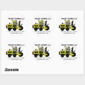 Sticker Rond Tahoe Workz Llc - Services d'enlèvement de neige (Feuille)