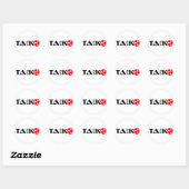 Sticker Rond Taiko Guy (Design 1) (Feuille)