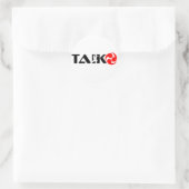 Sticker Rond Taiko Guy (Design 1) (Sac)