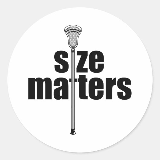 Sticker Rond Taille de l'Humour de crosseSticker général (Devant)
