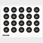 Sticker Rond Taille non (Feuille)