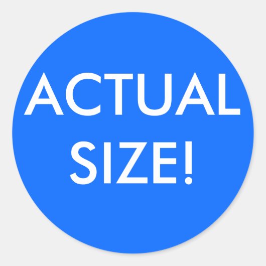 Sticker Rond Taille réelle (Devant)