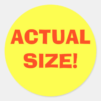 STICKER ROND TAILLE RÉELLE !