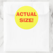 STICKER ROND TAILLE RÉELLE ! (Sac)