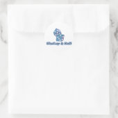Sticker Rond Tais-toi et roule (Sac)