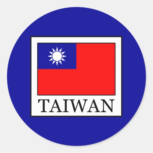 Sticker Rond Taïwan (Devant)