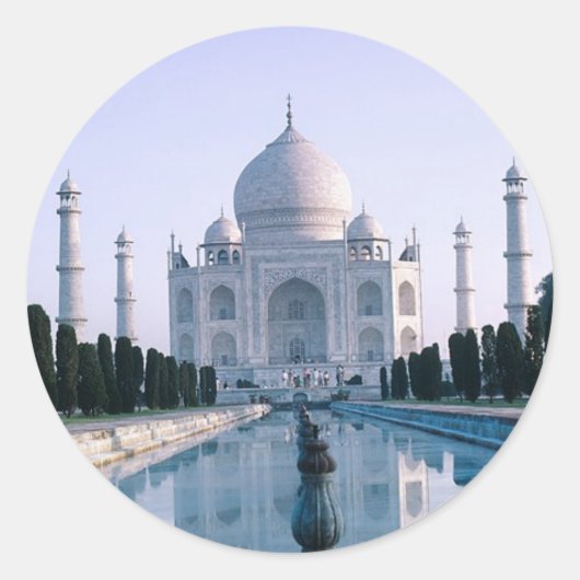 Sticker Rond Taj Mahal (Devant)