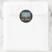 Sticker Rond Taj Mahal (Sac)