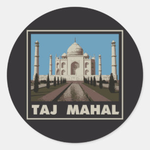 Sticker Rond Taj Mahal