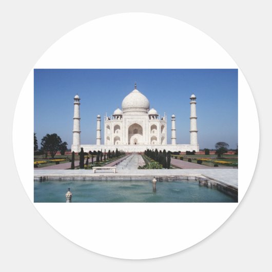 Sticker Rond Taj Mahal (Devant)