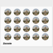 Sticker Rond taj mahal eau (Feuille)