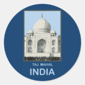 Sticker Rond Taj Mahal Inde (Devant)