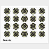 Sticker Rond Taka1 (Feuille)