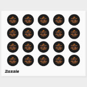 Sticker Rond Take Me To The Pumkin Patch Autumn Fall Thanksgiv (Feuille)