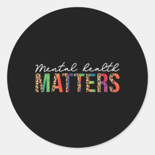 Sticker Rond Tal Health Matters Maladie cérébrale Tal Health Aw