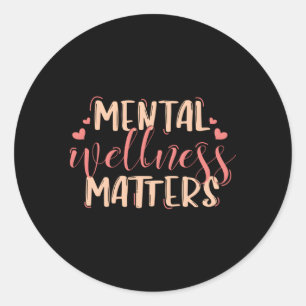 Sticker Rond Tal Wellness Matters Tal Health Counseling Oufit