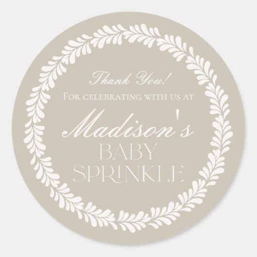 Sticker Rond Talavera beige Carrelage espagnol Fiesta Baby Spri (Devant)