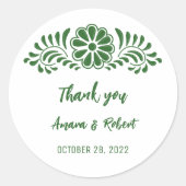 STICKER ROND TALAVERA FLOWER (Devant)