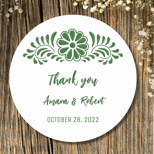 STICKER ROND TALAVERA FLOWER