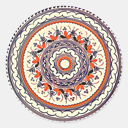 Sticker Rond Talavera Uno (Devant)