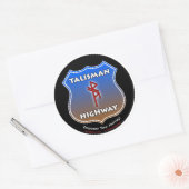 Sticker Rond Talisman Highway RuneQueen (Enveloppe)
