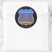 Sticker Rond Talisman Highway RuneQueen (Sac)