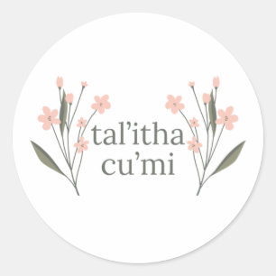 Sticker Rond Talitha Cumi