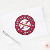 Sticker Rond Tallahassee Floride (Enveloppe)
