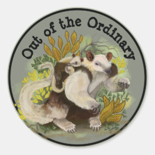 Sticker Rond Tamandua Anteater