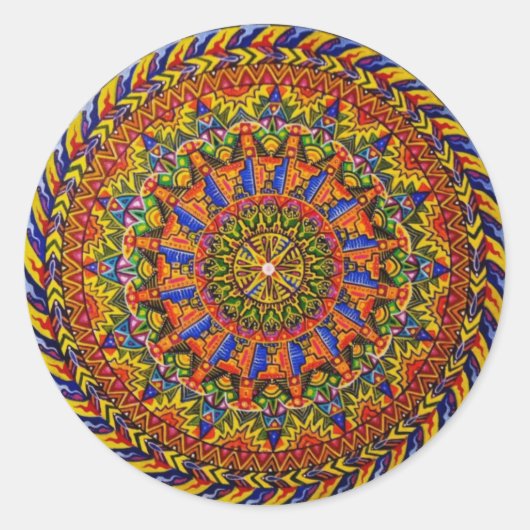 Sticker Rond Tambour Alien (autocollant) (Devant)