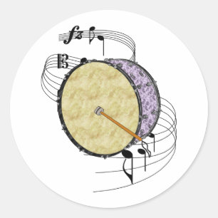 Sticker Rond Tambour basse