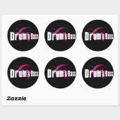 Sticker Rond Tambour et basses (Feuille)