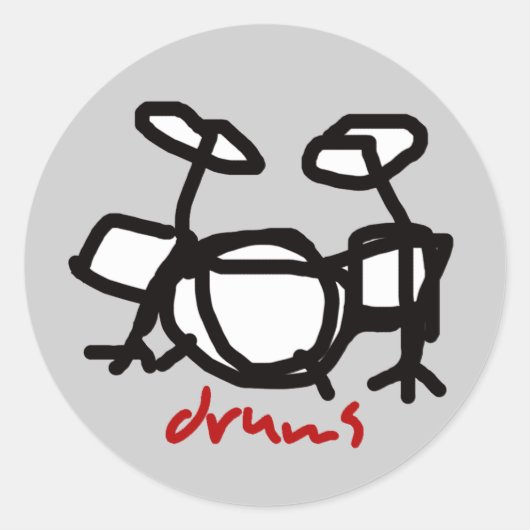 Sticker Rond tambours (Devant)