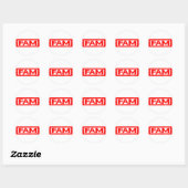 Sticker Rond Tampon (Feuille)