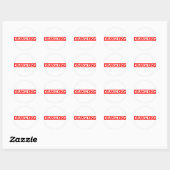 Sticker Rond Tampon Drama King (Feuille)