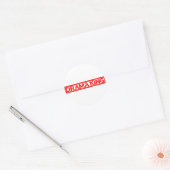 Sticker Rond Tampon Drama King (Enveloppe)