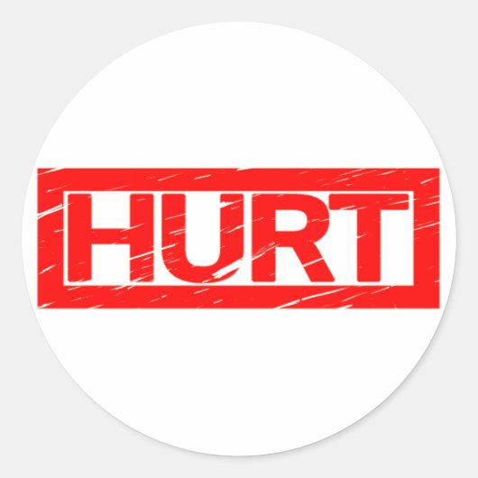 Sticker Rond Tampon endommagé (Devant)