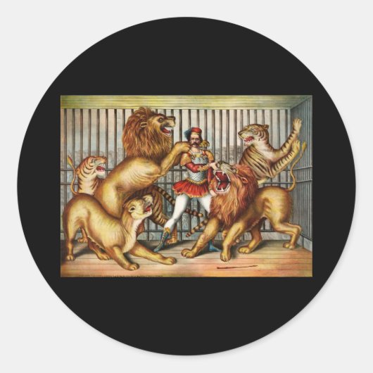 Sticker Rond Tampon Lion (Devant)