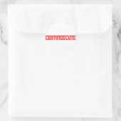 Sticker Rond Tampon mignon certifié (Sac)