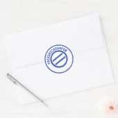 Sticker Rond Tampon postal Friedrichshafen (Enveloppe)