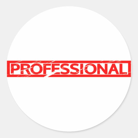 Sticker Rond Tampon professionnel (Devant)