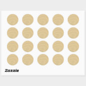Sticker rond Tan Beach Sand Classic (Feuille)