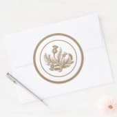 Sticker Rond Tan Thistle (Enveloppe)