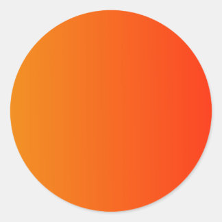 Sticker Rond Tangérine à écarlate Dégradé vertical