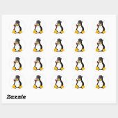 Sticker Rond tango Linux (Feuille)