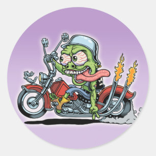 Sticker Rond Tanker à café Tim
